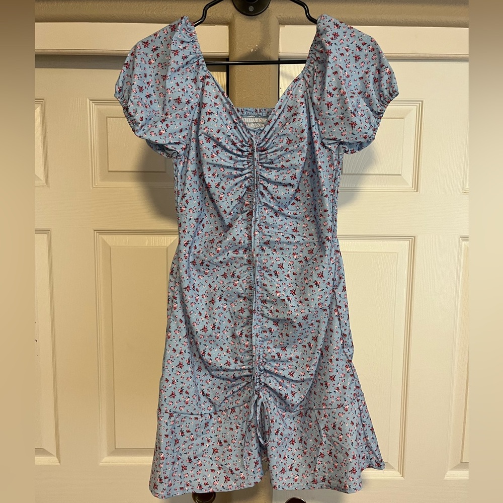 Cinch floral dress